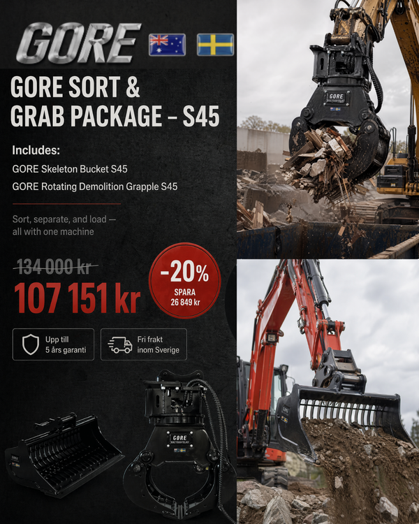 GORE Sort & Grab Package S45 - frontvy mot vit bakgrund